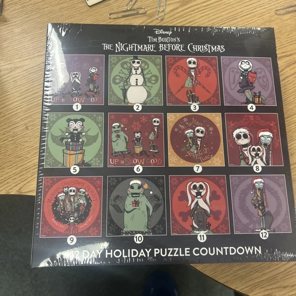 The Nightmare Before‎ Christmas 12 Day Advent Holiday Puzzle Countdown New